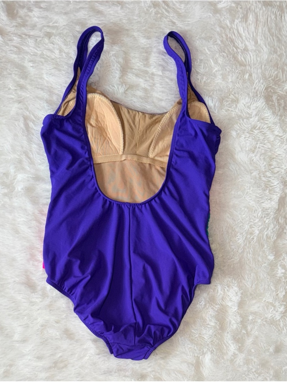 Rose Marie Reid Colorblock Bow One Piece - 80s Retro one piece swimsuit - Picture 3 of 7